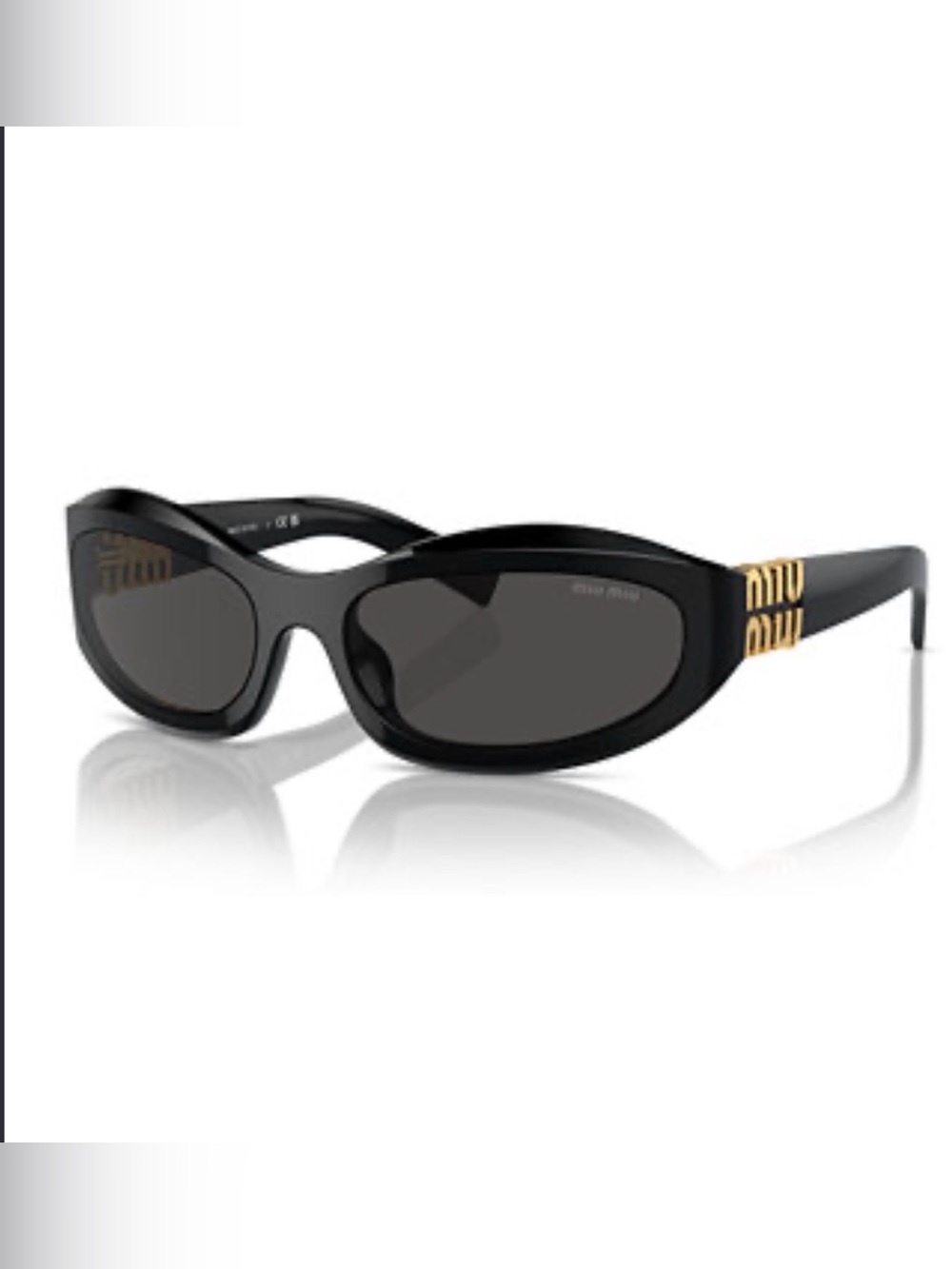 Miu Miu Black  Sunglasses with Dark Lenses